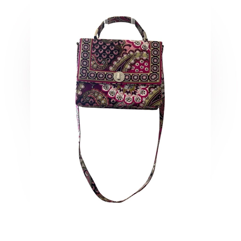 Vera Bradley Very Berry Paisley Julia Shoulder Bag - Picture 2 of 8